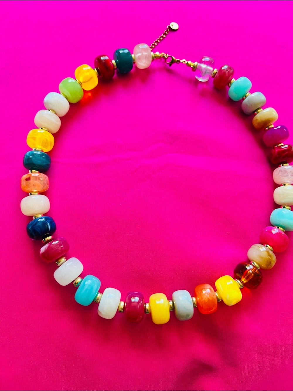 Anthropology glass bead necklace